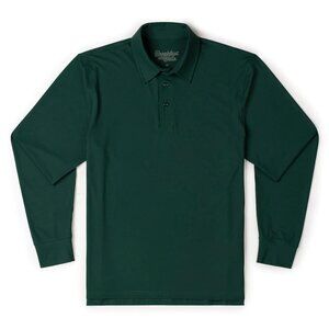 2 FOR $70:  Breakfast Balls Long Sleeve Polo | Green (Smoke Pine) | RSVLTS